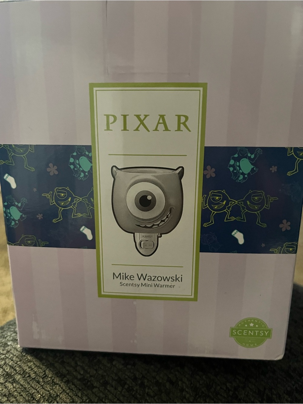 Scentsy Mike Wazowski Mini Warmer - Pink and Navy